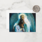 Agony in de tuin, 1898 door Frans Schwartz Notitiekaartje (Voorkant / Achterkant in situ)