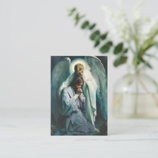 Agony in de tuin begrafenisgebed Kaart Plaatskaartje (Staand voorkant)