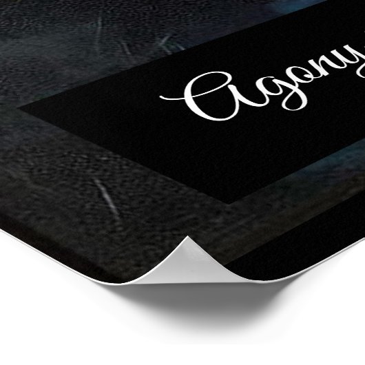 Agony in de tuin Jezus Christus Poster (Hoek)