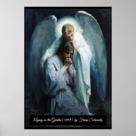 Agony in de tuin Jezus Christus Poster