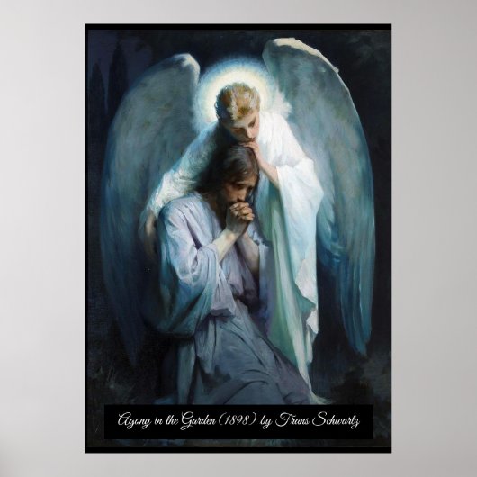 Agony in de tuin Jezus Christus Poster (Voorkant)