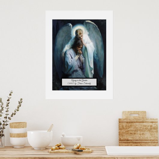 Agony in de tuin Jezus Christus Poster (Keuken)