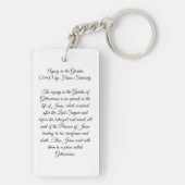 Agony in de tuin Jezus Christus Sleutelhanger (achterkant)