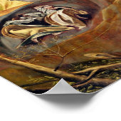 Agony in de tuin van Gethsemane, c.1590's Poster (Hoek)