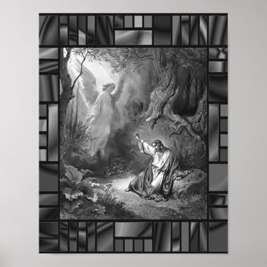 Agony in het tuinlijke Poster van de reproductie (Voorkant)