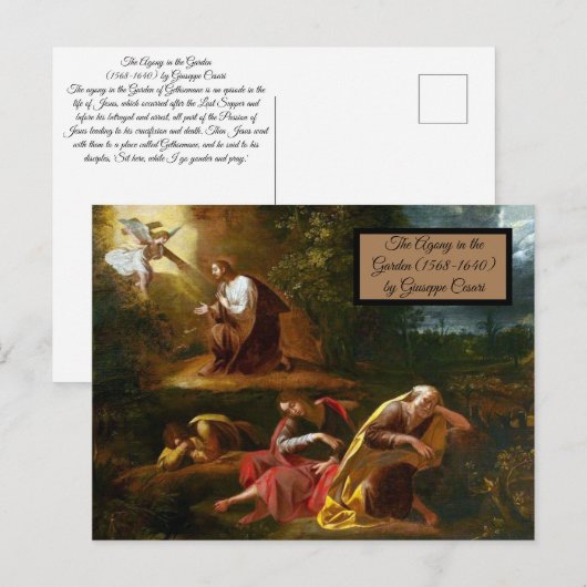 Agony in the Garden Briefkaart (Voorkant / Achterkant)