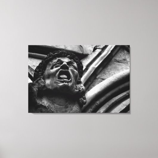Agony of the Biting Imps Gothic Gargoyle Canvas Afdruk (Voorkant)