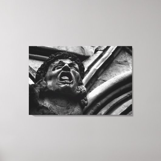 Agony of the Biting Imps Gothic Gargoyle Canvas Afdruk (Voorkant)