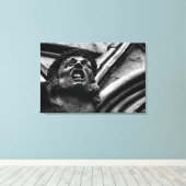 Agony of the Biting Imps Gothic Gargoyle Canvas Afdruk (Insitu (Houten vloer))
