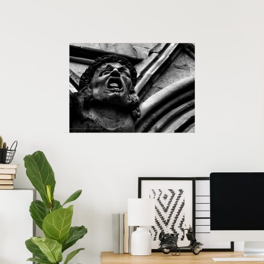 Agony of the Biting Imps Gothic Gargoyle Poster (Thuiskantoor)