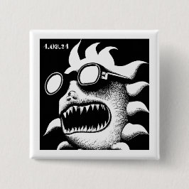 Agony of the Eclipse Vierkante Button 5,1 Cm