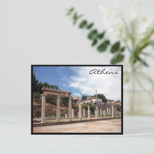 agora-kolommen briefkaart (Staand voorkant)