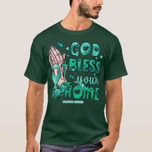 Agorafobie Bewustzijn God zegene geloof hoop T-shirt