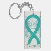 Agoraphobia Angel Awareness Ribbon Sleutelhanger (Voorkant Links)