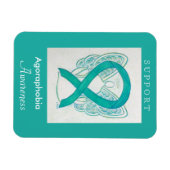 Agoraphobia Awareness Ribbon Angel Custom Magnet Magneet (Horizontaal)