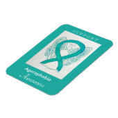 Agoraphobia Awareness Ribbon Angel Custom Magnet Magneet (Linkerzijde)