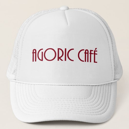 Agoric Café Trucker Hat Trucker Pet (Voorkant)