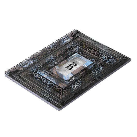 Agortex-schaduw-monogram Notitieboek (Linkerzijde)