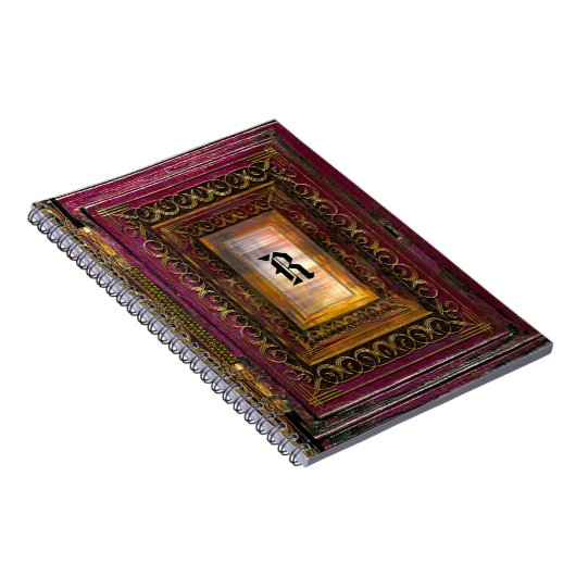 Agortex thunder-monogram notitieboek (Rechterzijde)