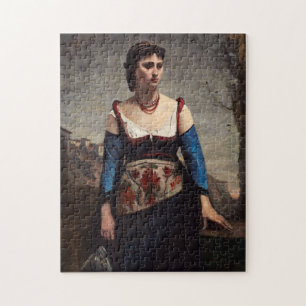 Agostina, 1866 door Jean-Baptiste-Camille Corot Legpuzzel