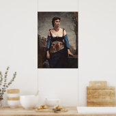 Agostina - Jean-Baptiste - Corot Fine Art Poster (Keuken)