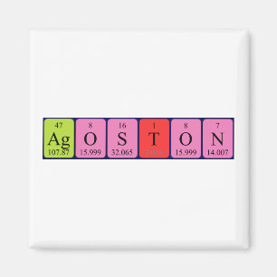 Ágoston Periodieke Naam magnet