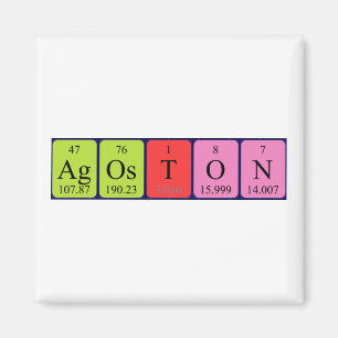 Ágoston Periodieke Naam magnet