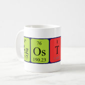 Ágoston Periodieke Naam mok (Voorkant links)