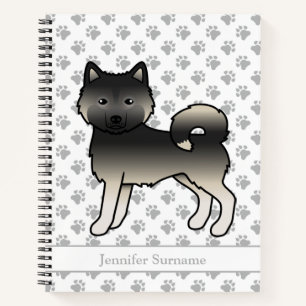 Agouti Alaskan Malamute-hond & aangepaste tekst Notitieboek