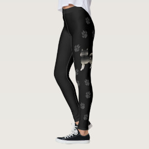 Agouti Alaskan Malamute Schattige Cartoon Hond & P Leggings
