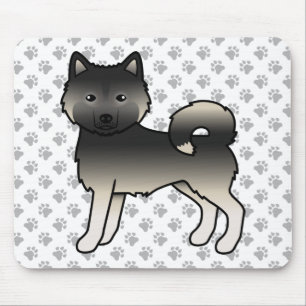 Agouti Alaskan Malamute Schattige Tekenfilm Hond Muismat