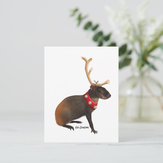 Agouti - kerstkaart (Staand voorkant)