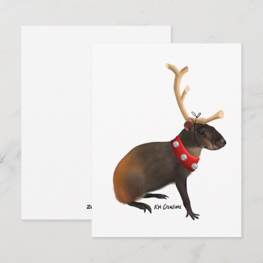 Agouti - kerstkaart (Voorkant / Achterkant)