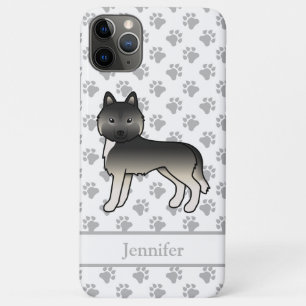 Agouti Siberian Husky Cartoon Hond & Naam Case-Mate iPhone Case