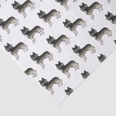 Agouti Siberian Husky Cute Dog Pattern Tissuepapier (Detail)