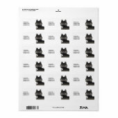 Agouti Siberische Husky Hond & Aangepaste Tekst La Etiket (Full Sheet)