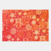 Agra en Suthep in groen, goud en steenrood Inpakpapier Vel (Voorkant 3)