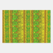 Agra en Suthep in groen, goud en steenrood Inpakpapier Vel (Voorkant 2)