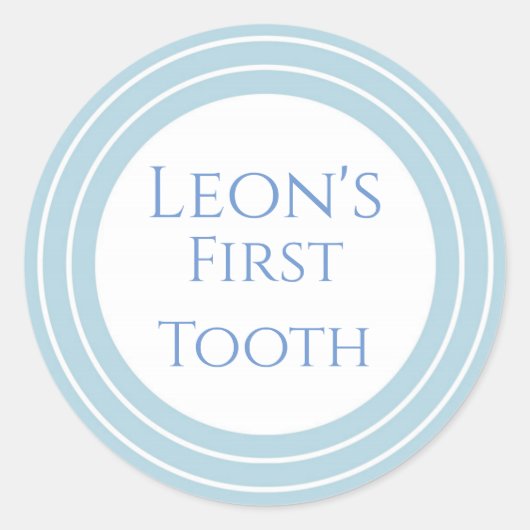 Agra Hadig - Eerste tand aanpasbaar Ronde Sticker (Voorkant)