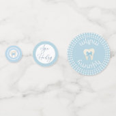 Agra Hadig-First Tooth Blauw Confetti (Achterkanten)