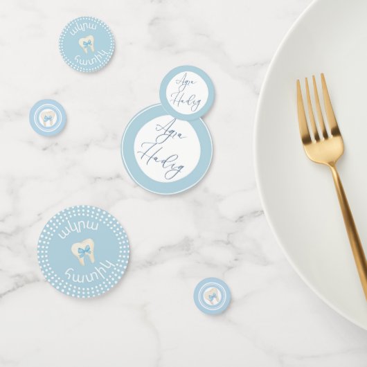 Agra Hadig-First Tooth Blauw Confetti (Groep)