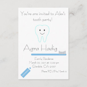 Agra Hadig Tooth Party Kaart