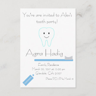 Agra Hadig Tooth Party Kaart