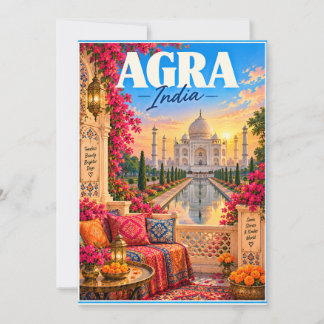Agra India Taj Mahal Travel Kaart