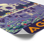 Agra India Vintage Travel Poster (Hoek)