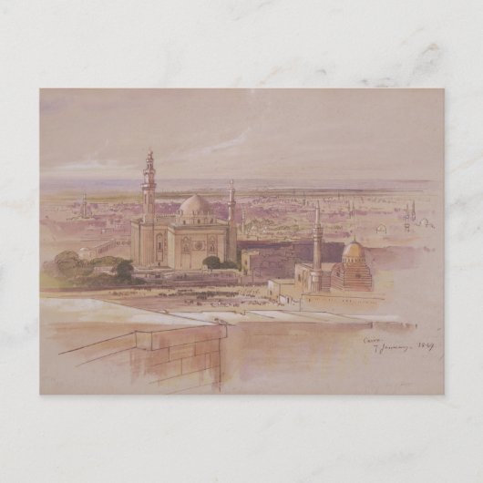 Agra Mosque, Caïro, 1849 Briefkaart (Voorkant)