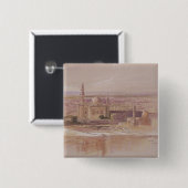 Agra Mosque, Caïro, 1849 Vierkante Button 5,1 Cm (Voorkant /achterkant)