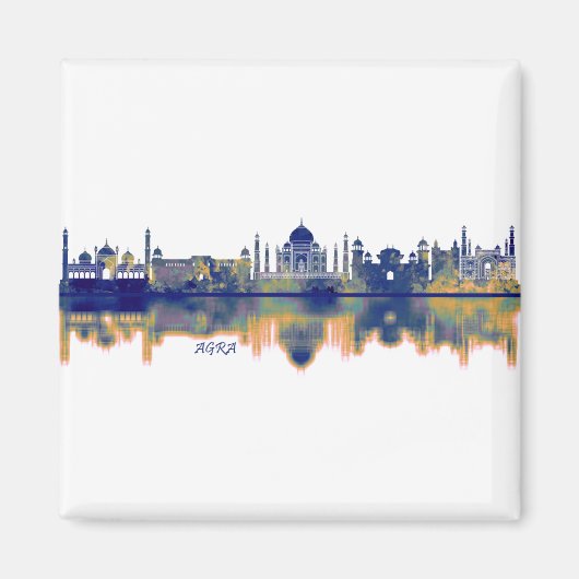 Agra Skyline Magneet (Voorkant)