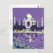 Agra ~ Taj Mahal Briefkaart (Voorkant / Achterkant)