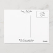 Agra ~ Taj Mahal Briefkaart (Achterkant)